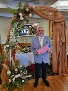 Wedding Venue The Garryvoe Hotel with Celebrant Brian Twomey form Cork