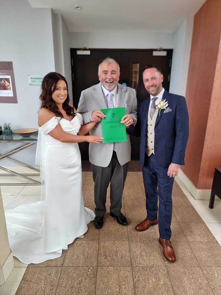 Ciara and Evan at Kinsale Hotel & Spa with Brian Twomey legal wedding celebrant