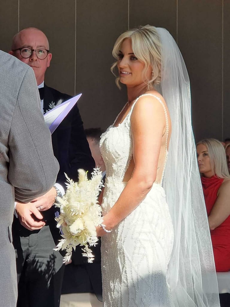 Sarah Byrne & Con O Driscoll marry at Fota Island Hotel & Spa with Brian Twomey Cork Celebrant