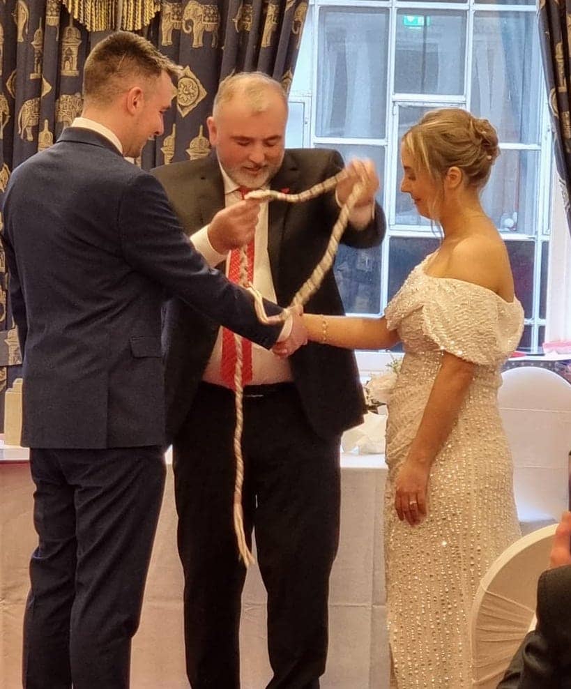 Handfasting ceremony a celtic tradition dating 7000 years